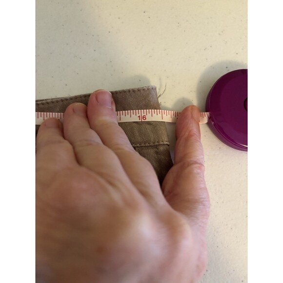 KUT From The Kloth Topaz Womens Size 8 Wide Leg Cropped Pants Taupe Linen Blend - Picture 9 of 11